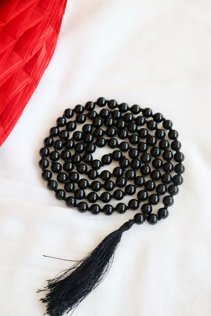 Black Onyx Meditation Mala - 108 Beads