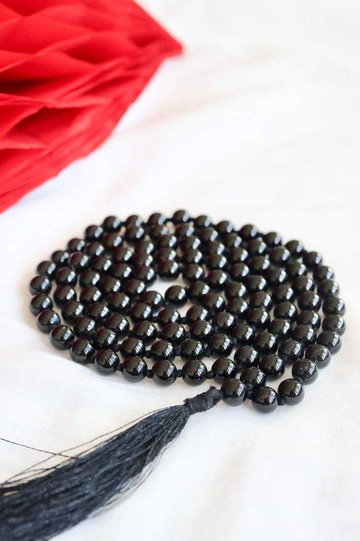 Black Onyx Meditation Mala - 108 Beads