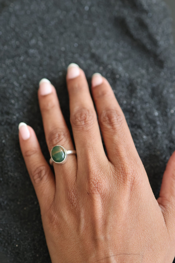 Kanakan Finger Ring - Green Aventurine