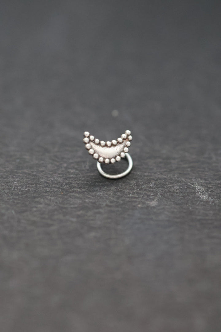 Nasika Nose Pin - Moon (Pierced)