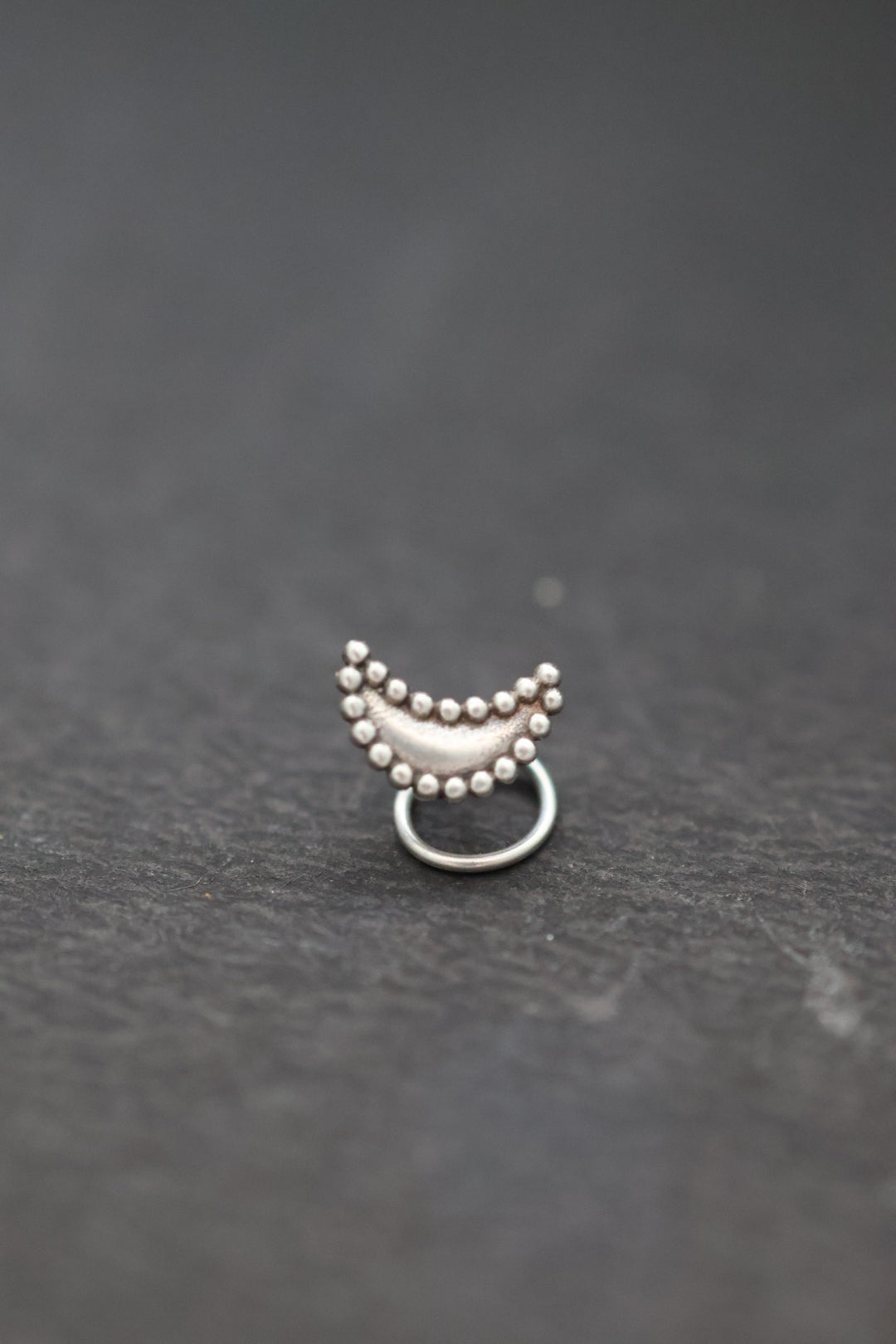 Nasika Nose Pin - Moon (Pierced)