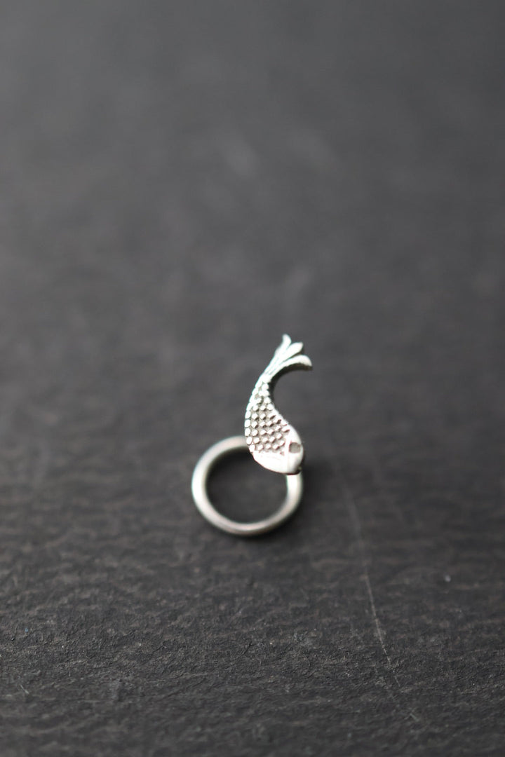 Nasika Nose Pin - Fish  (Pierced)