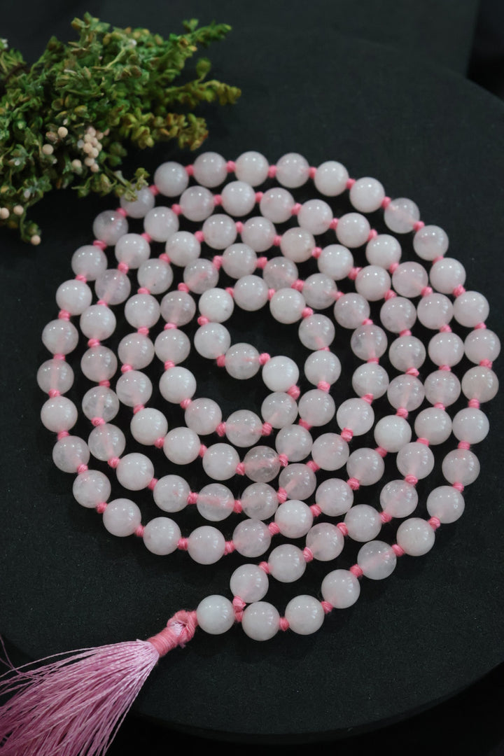 Rose Quartz Meditation Mala - 108 Beads