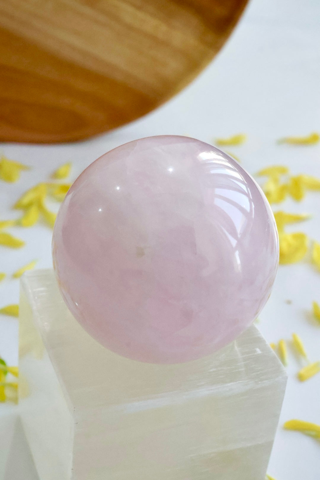 Rose Quartz Sphere - Stone of universal love
